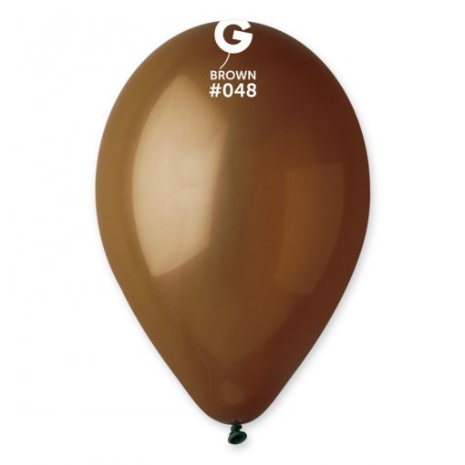 10 Balões latex 12'' (30cm) cor Brown #048 -