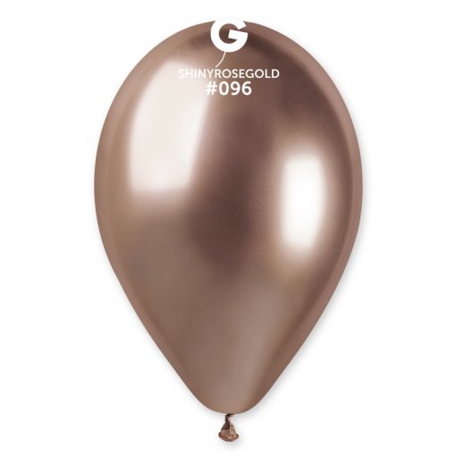10 Balões latex 13'' (33cm) cor Shiny Rose Gold #096