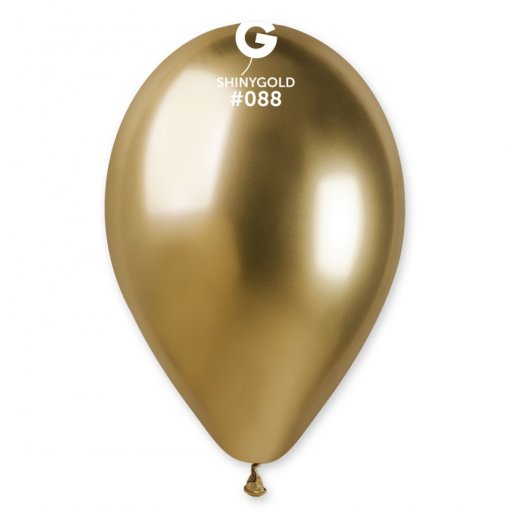 10 Balões latex 13'' (33cm) cor Shiny Gold #088 -