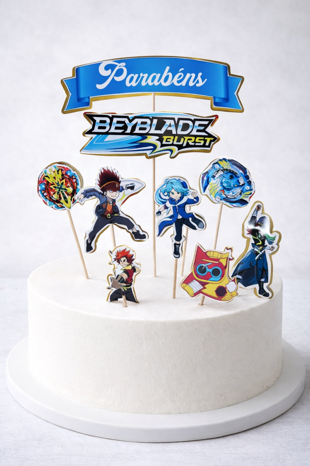 Topper de Torta Beyblade Burst